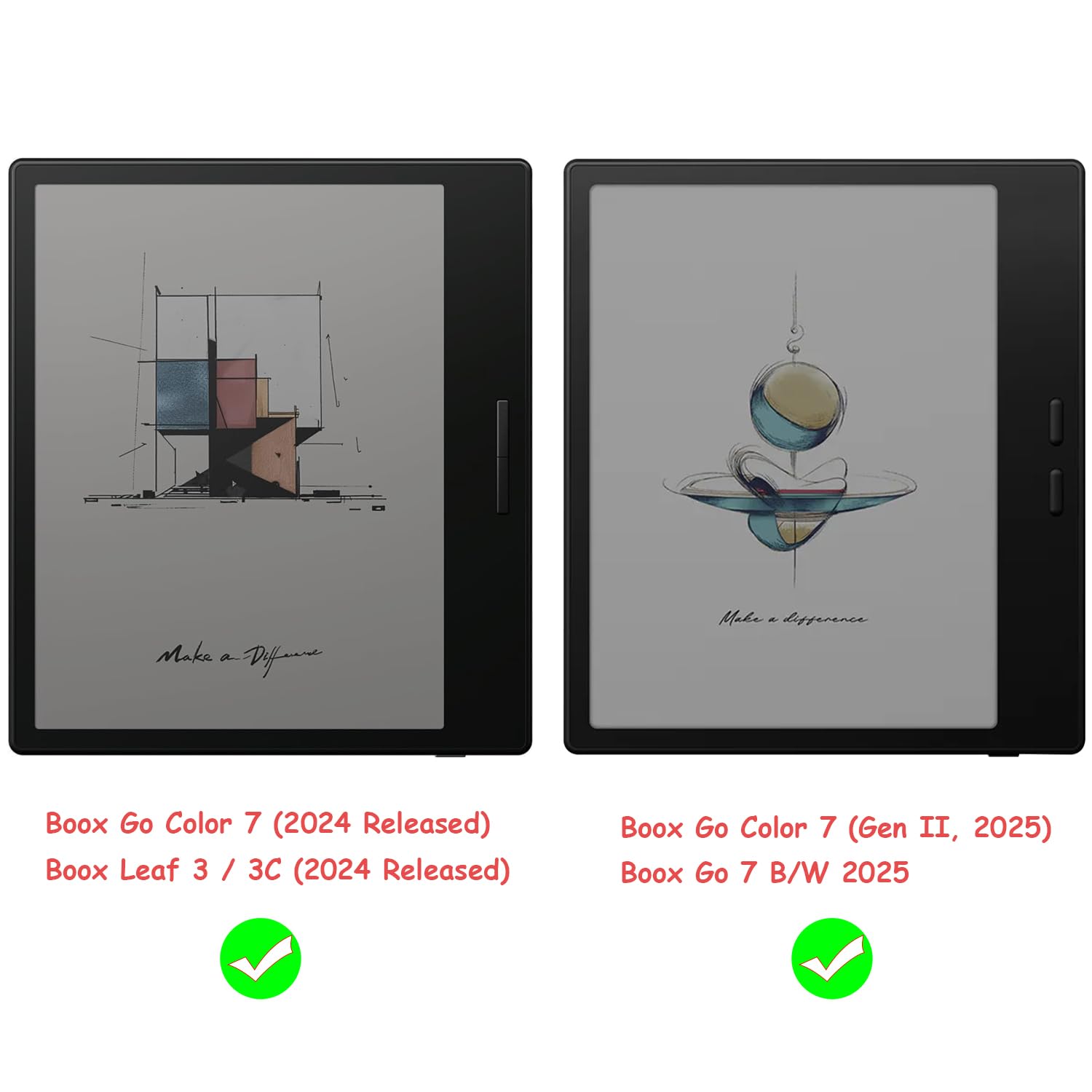 Amazon.co.jp: GOVTVA 磁気レザーケース 7インチ Boox Tablet Go Color